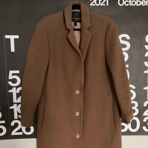 Gently Worn J.Crew Stadium Cloth Nello Gori Lined Wool Caramel Coat Jacket Sz 2!